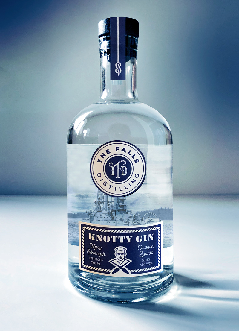 Knotty Gin: Navy Strength Gin from The Falls Distilling